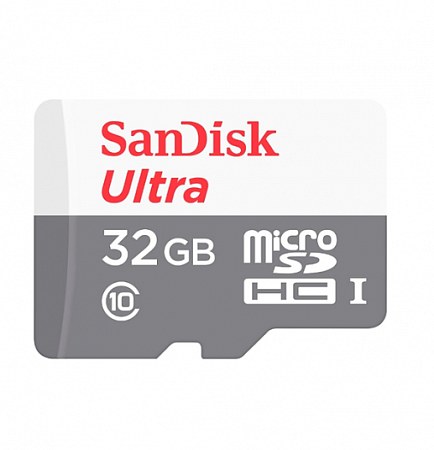 Карта памяти SanDisk Ultra Android microSDHC + SD Adapter 32GB 80MB/s Class 10